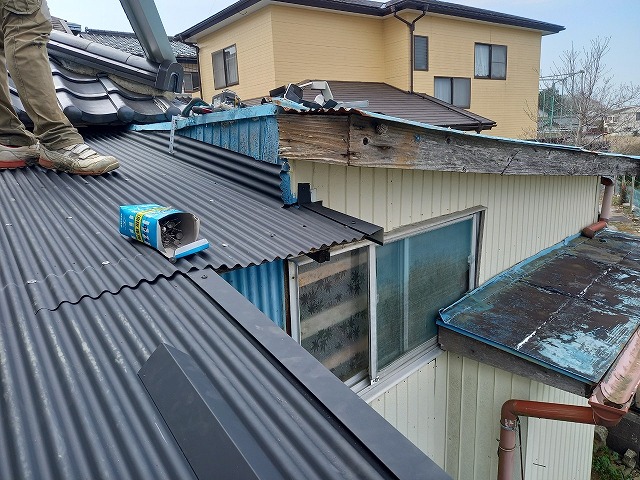 屋根の板金加工